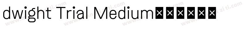 dwight Trial Medium字体转换